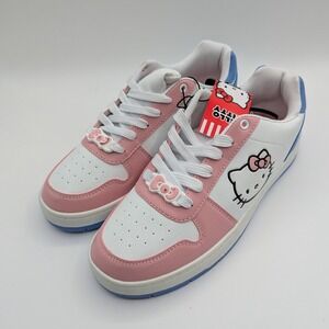 Hello‎ Kitty White Pink Blue Sneakers Shoes Youth Size 11 Athletic